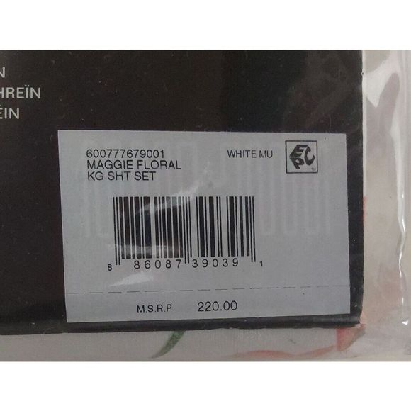 Ralph Lauren MAGGIE FLORAL Blue King Duvet Cover Sheet Set Euro Sham Bedding Set - Picture 12 of 16